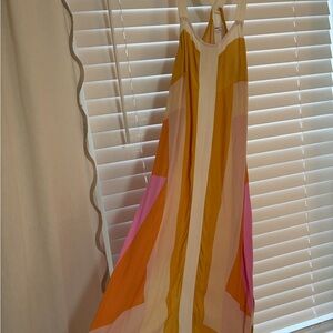 O'Neill Yellow and Cream Dress